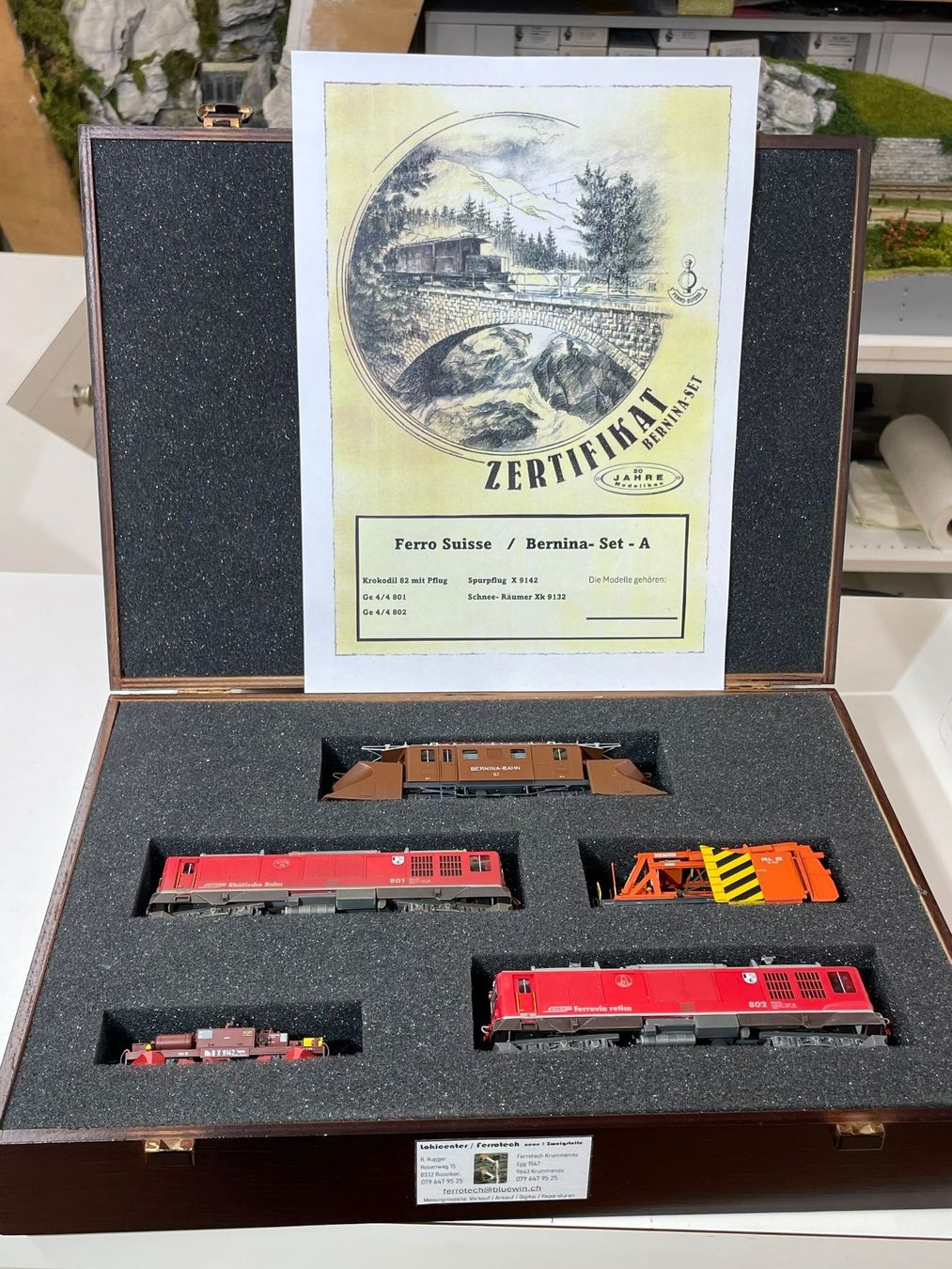 Ferro-suisse Modellini di ferrovie: Ferro Suisse Bernina- Set A / 5-teilig – Usato da Krummenau venduto da ferrotech