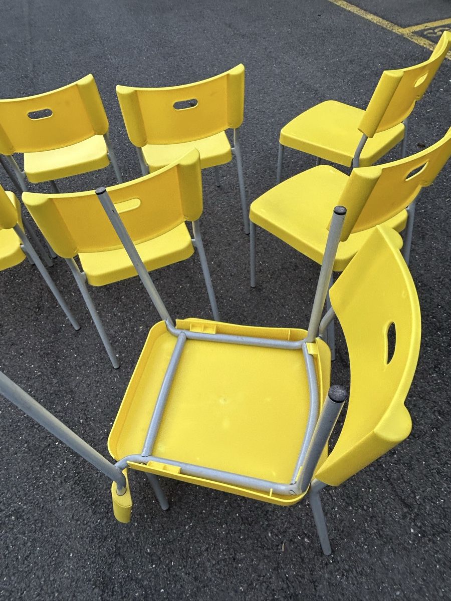 Ikea Sedie: Lot de 10 chaises IKEA jaune vintage – Usato da Thierrens venduto da Bigla 5