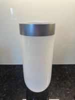 Blumenvase zeitlos und edel weiß-silber 