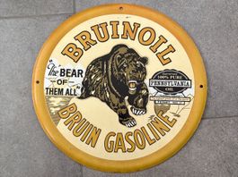 Bruin Oil - Blechschild, Durchmesser 30 cm, Top!