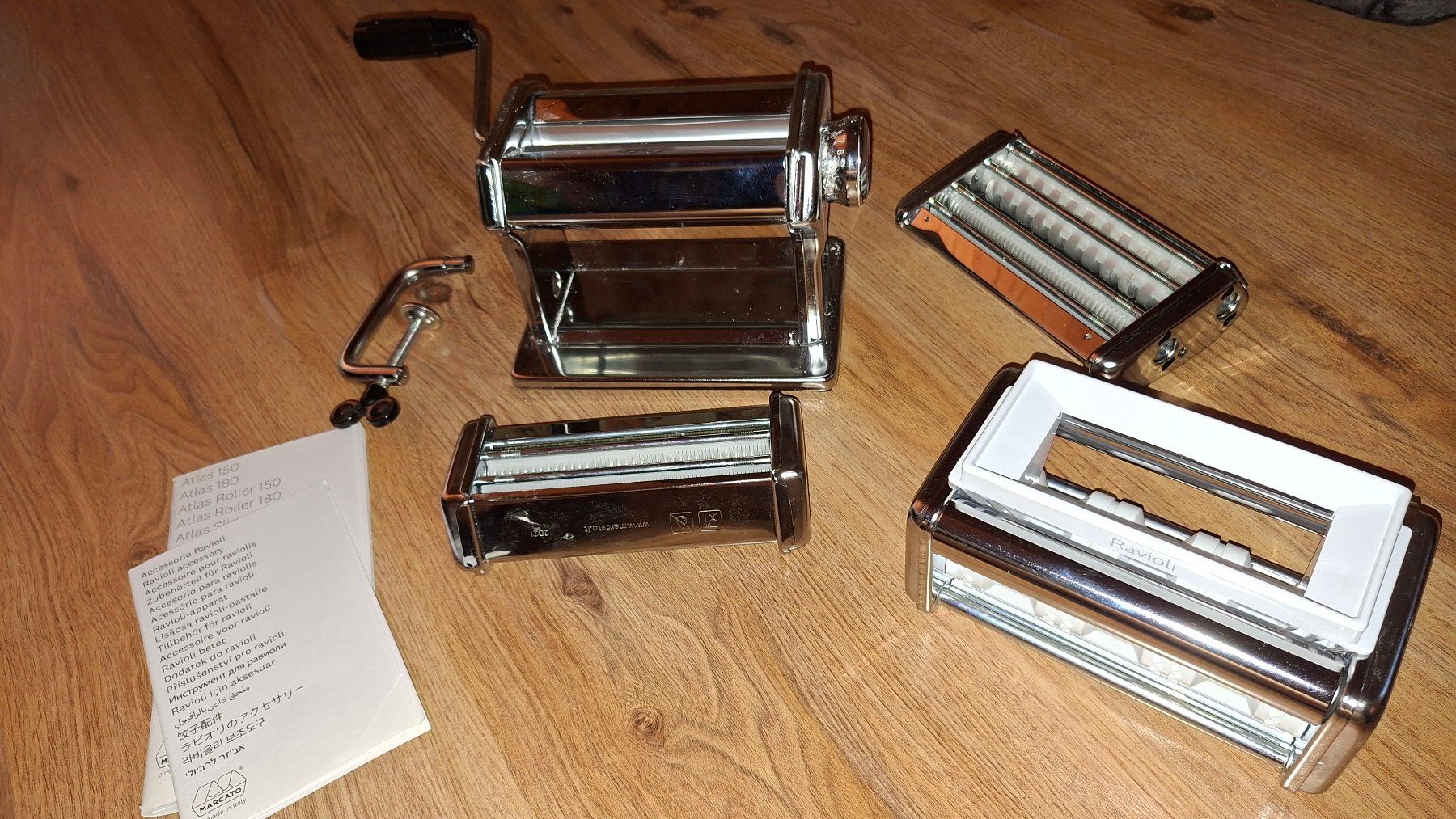 Elettrodomestici da cucina: Machinee à pâtes Marcato Atlas 180, avec accessoires – Usato da La Rippe venduto da veromaud