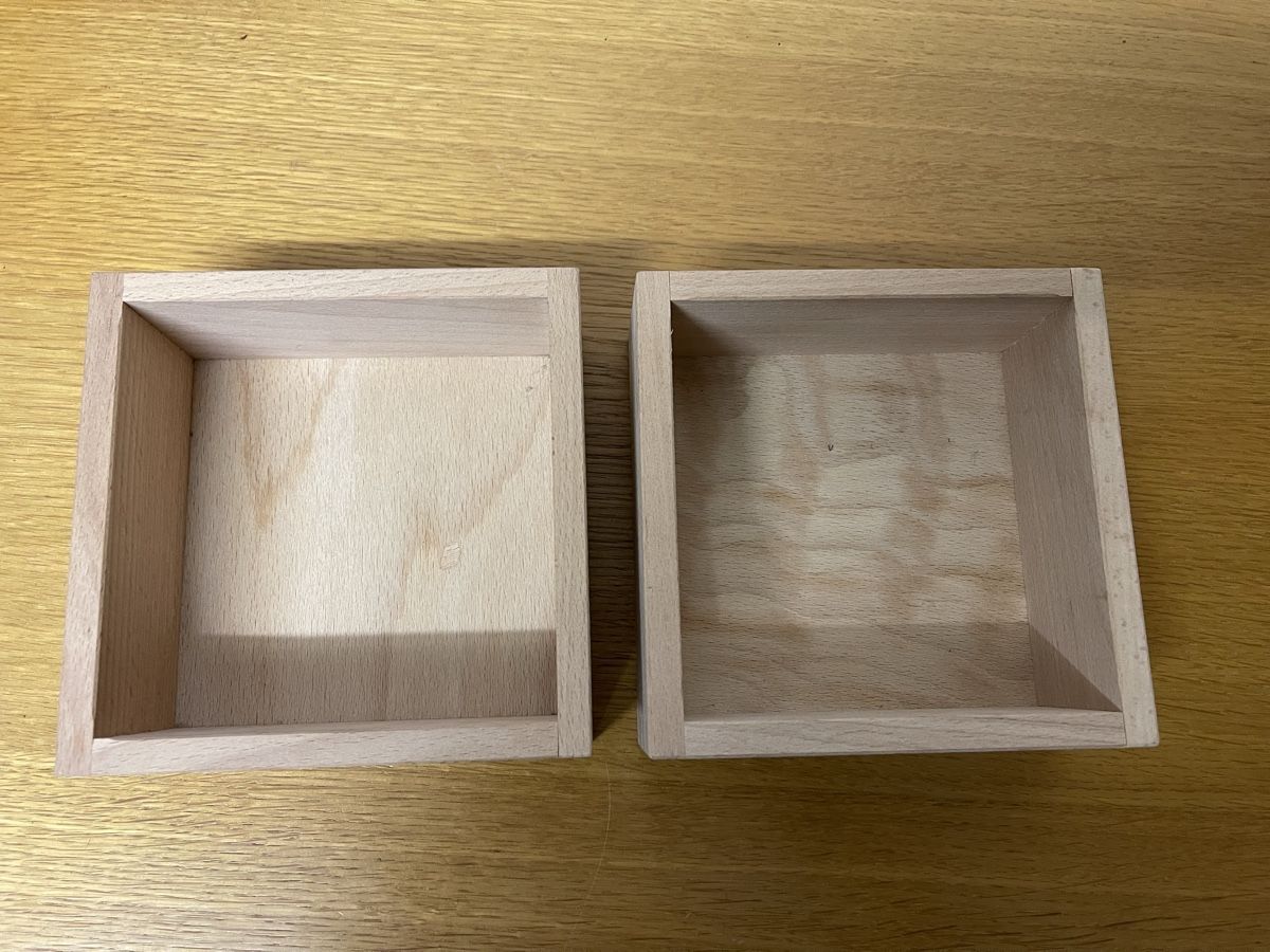 Articoli in legno: Holzboxen, 2 Stk., Buche hell – Usato da Spreitenbach venduto da R_1691 1