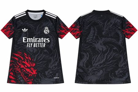 Real Madrid Fussballtrikot Adidas schwarz Grösse M neu