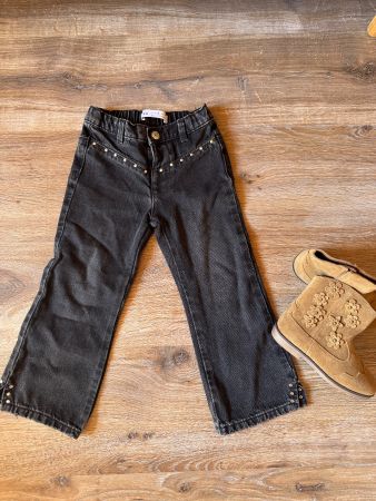 ZARA 🖤 Jeans Flare Denim Black NEW! 104