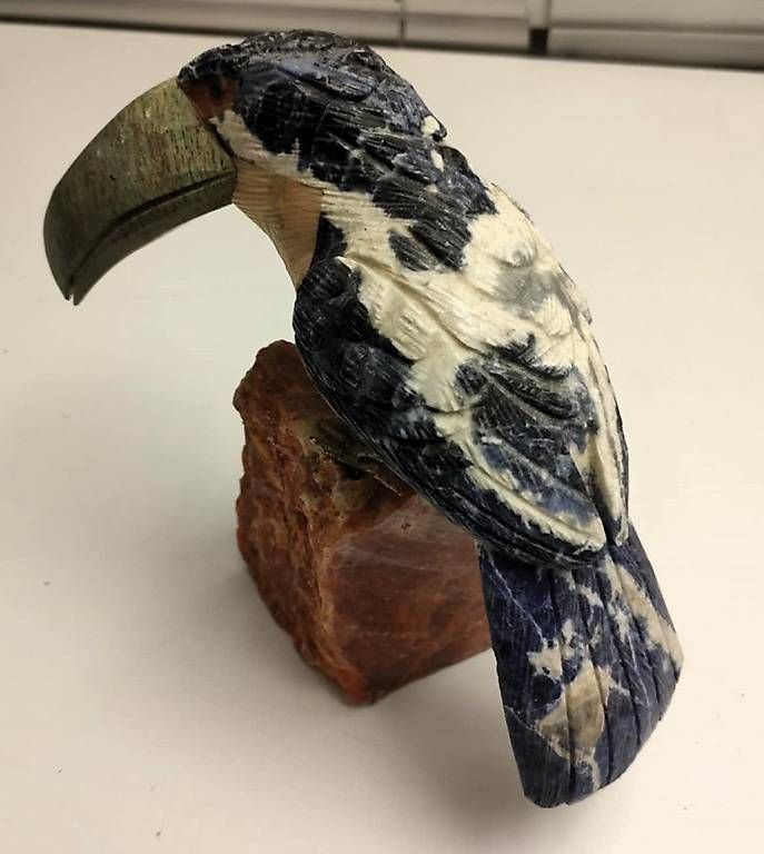 Statuette: Wunderschöner Vogel aus Edelstein, ca. 20cm hoch – Usato da Rheineck venduto da han_c85z 2