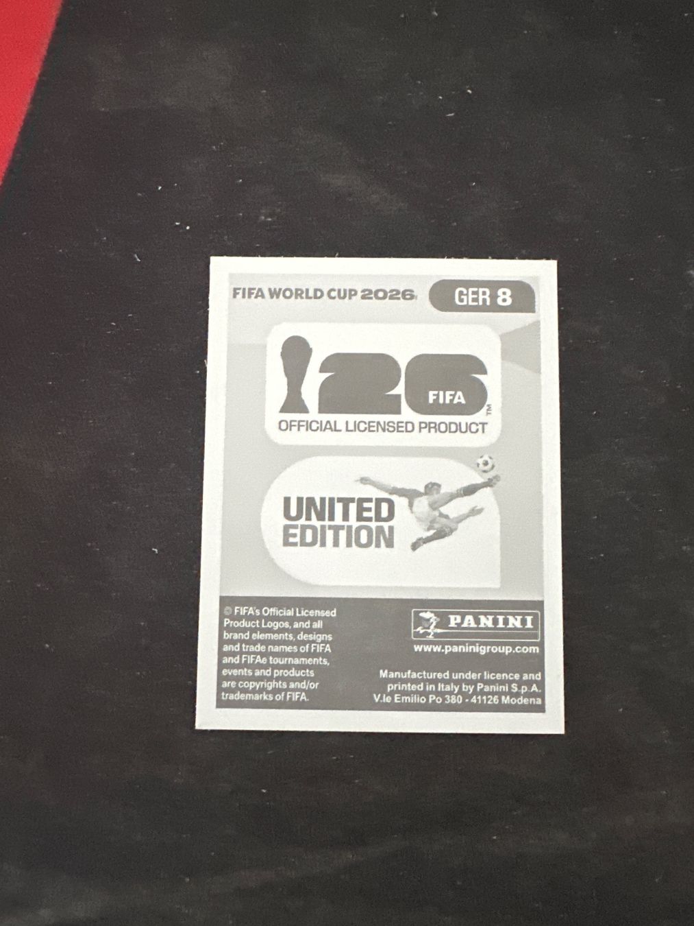 Panini Carte collezionabili: Panini FIFA WM 2026 Sticker - GER 8 – Usato da Sulz AG venduto da DealWerk 1