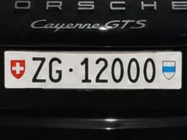 Kontrollschild ZG12000