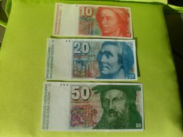 Schweizer Banknoten-Guter Zustand