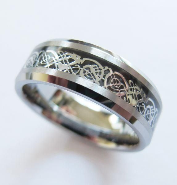 Anelli: Echter Tungsten Carbide Wolfram Ring 8 – Nuovo e nell'imballaggio originale da Schwanden GL venduto da UHRKNALL 1