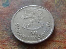 FINLANDE  1  Markka  1981