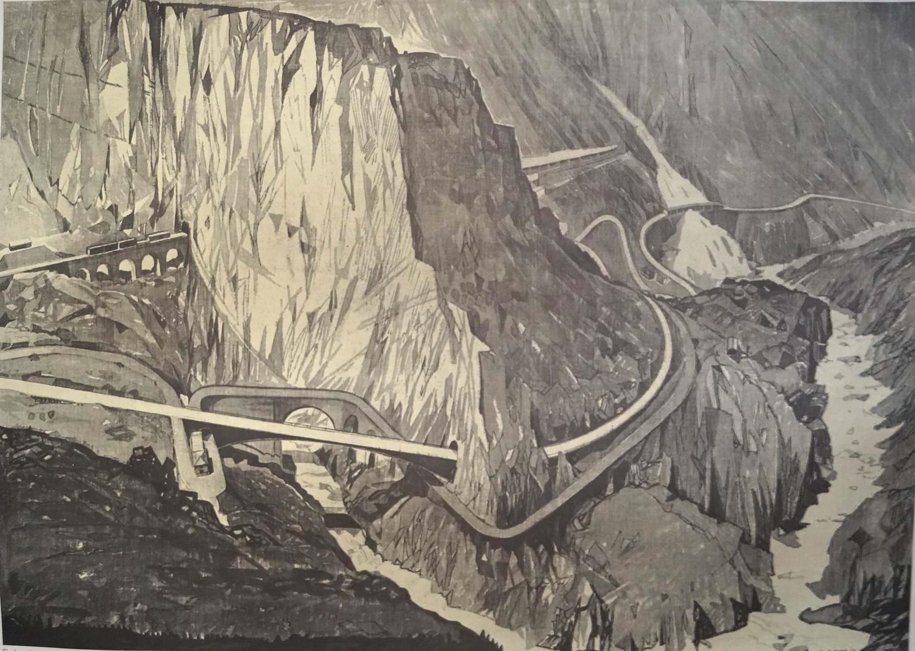 Foto & Immagini: Schulwandbild 119: Schöllenen von Buzzi – Usato da Härkingen venduto da sammelbecken 1