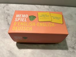 Memo Spiel D'English-Englisch-Deutsch Fidea  Design