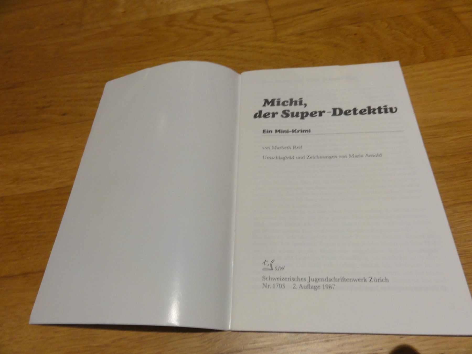 Libri: SJW Michi, der Super-Detektiv – Usato da Riedholz venduto da Taweva 1
