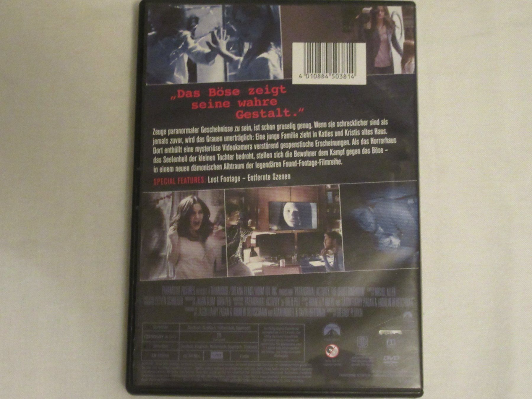 Tutti i DVDs: Paranormal Activity 5- Ghost Dimension DVD + Teil 1 Gratis – Usato da Bern venduto da Mariana7 1
