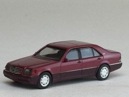 VE1- Herpa Mercedes 600 SEL weinrotmetallic