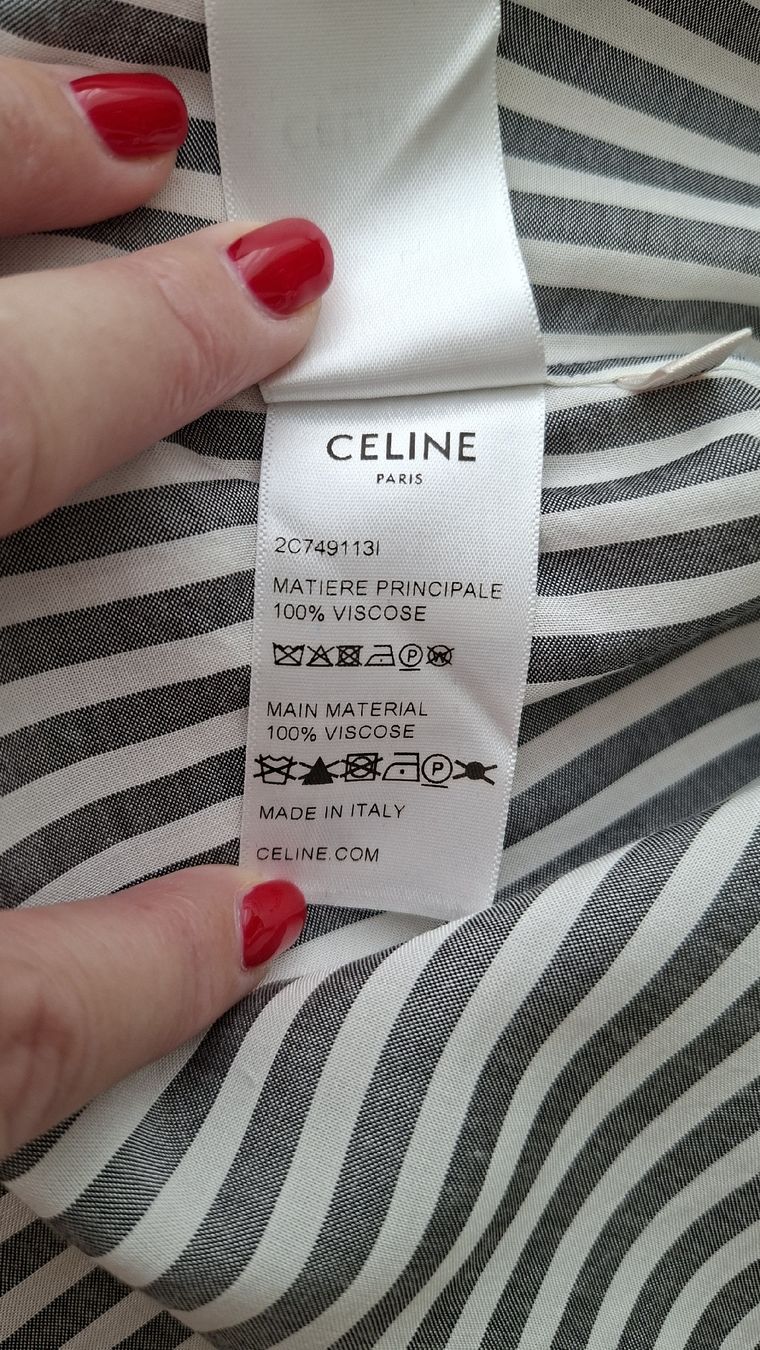Celine Camicette: Céline Triomphe Bluse gestreift Grösse 36 - 40, oversized – Usato da Wallisellen venduto da Ellasophialove 6