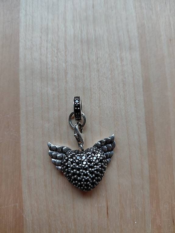 Thomas Sabo Anhänger: Thomas Sabo Herzanhänger mit Flügel / ORIGINAL – Gebraucht aus Mönchaltorf von Swiss131