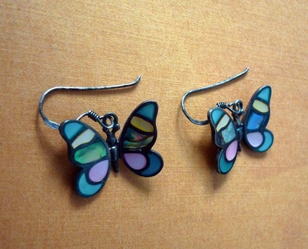 Orecchini pendenti & Orecchini a lobo: Schmetterling Ohrringe - 925 Silber – Usato da Adliswil venduto da di_hans 4