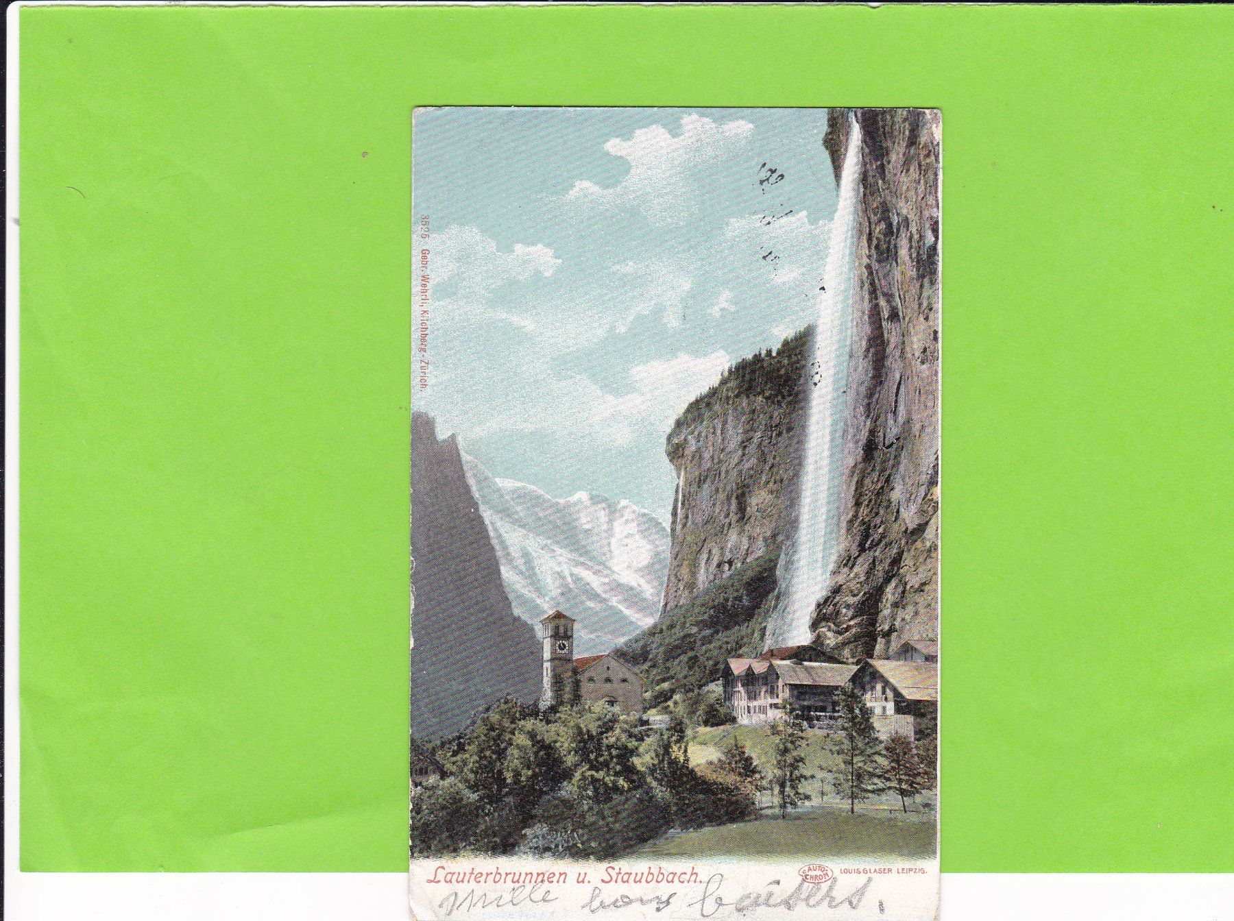 Cartoline postali: Lauterbrunnen und Staubbach – Usato da St. Peterzell venduto da neckertal