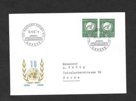 Sonderbrief S. 399 10 Jahre UNO Genève 25.10.1955