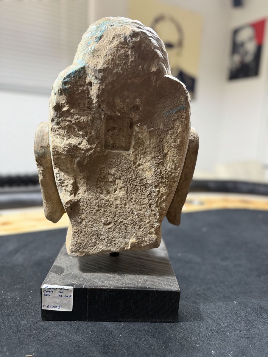 Sculture & Statue: Antiker Buddha Kopf China Stein – Usato da Wettingen venduto da NickInc 3