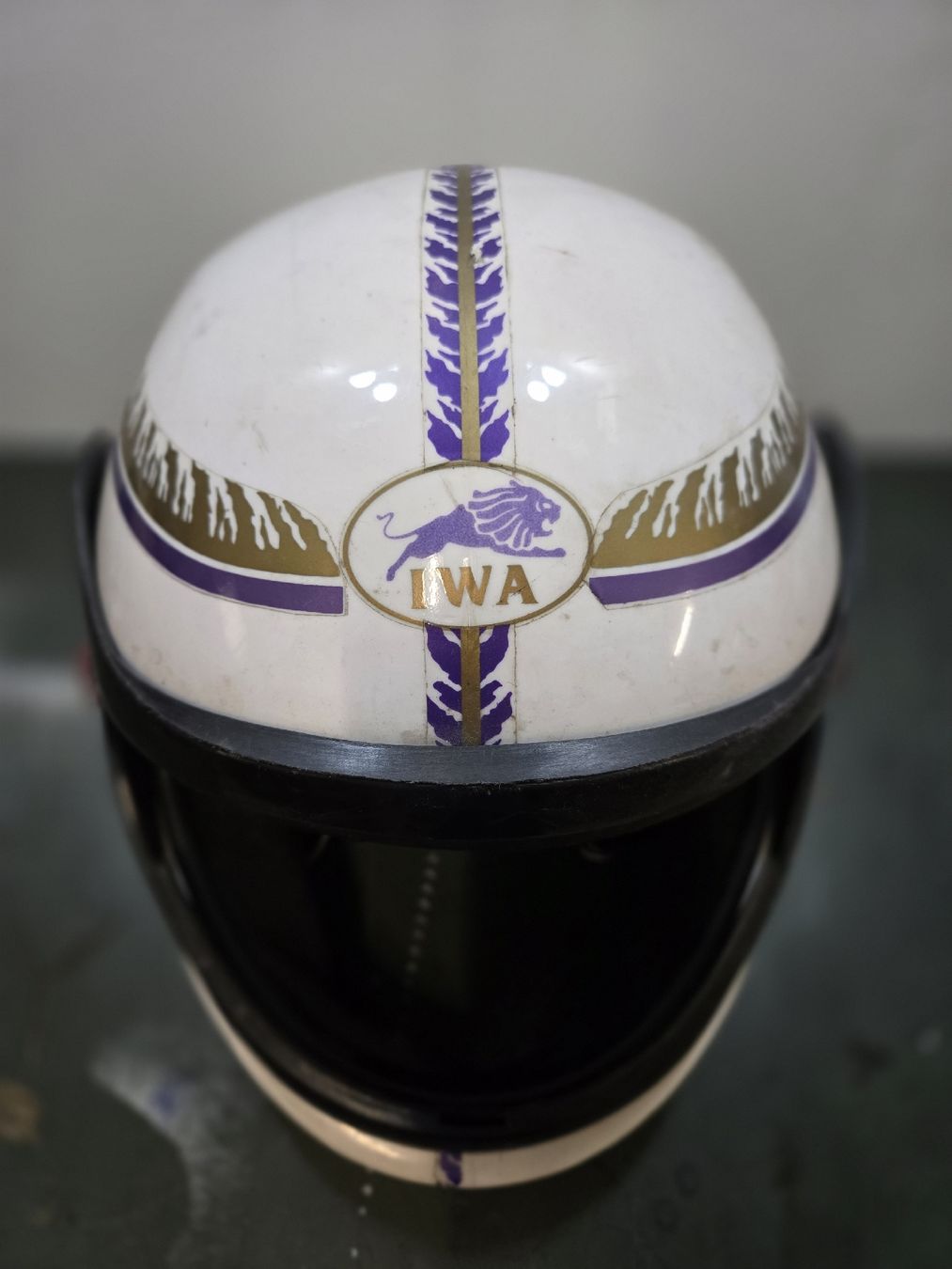 Caschi: Casque integral Blak Flys IWA blanc violet  – Difettoso da Genève venduto da xso_dm5n 2