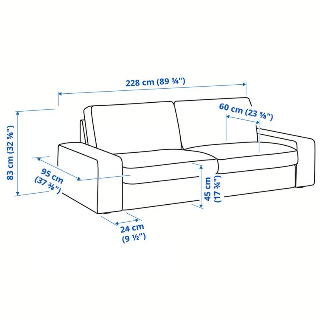 Ikea Divani: Ikea Kivik 3er Sofa beige – Usato da Zürich venduto da dna_forscher 6