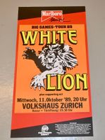 Orginal Konzert Plakat 1989 WHITE LION big games tour
