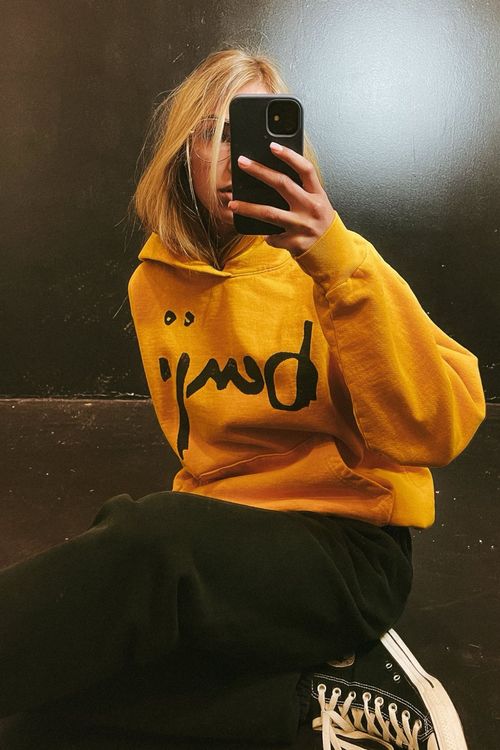 Ariana grande yellow sweatshirt online