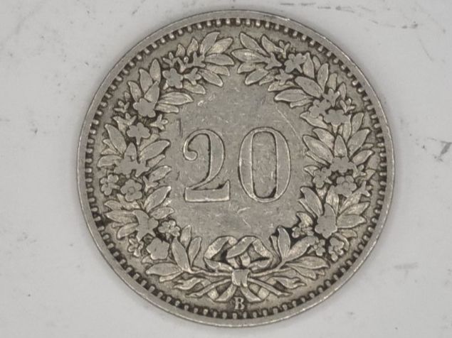 Tutti le monete: 20 rappen 1894 Gute Erhaltung – Usato da Bure venduto da chap981 1