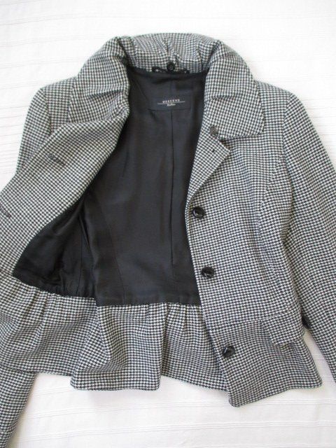 Costumi: Max Mara - Weekend Hahnentritt Wollmix Jacke + Rock 40/42 – Usato da Wetzikon ZH venduto da icewear 4