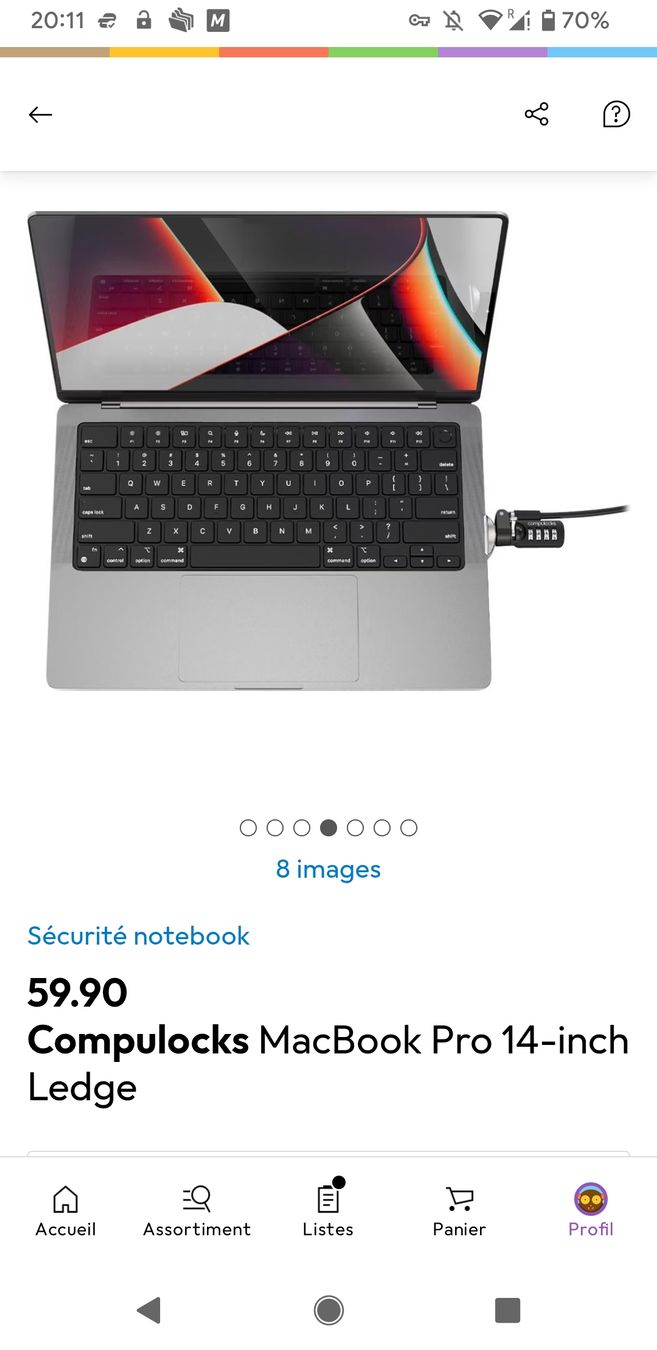 Cadenas: Compulocks MacBook Pro 14-inch Ledge verrou de sécurité neuf – Neuf avec emballage d'origine à Vessy par Avicci 4