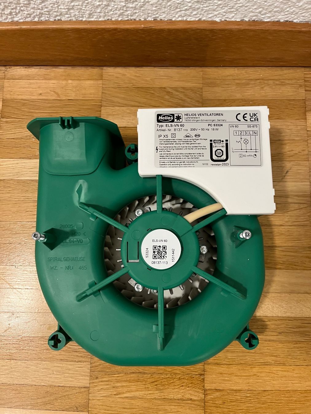 Helios Ventilatori: Helios Ventilator ELS-VN60 – Usato da bern venduto da sanducci 1