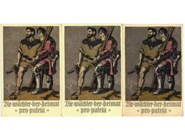 Ganzsache 3x Bundesfeier 1910 ** und o