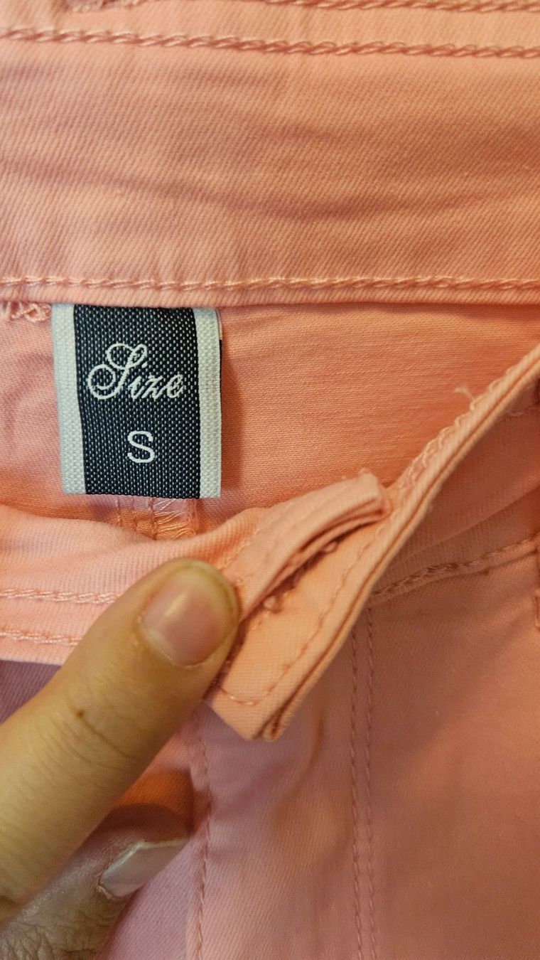 Pantaloni: Pantaloni rosa tg.S cotone – Usato da Melano venduto da H-Sara 2