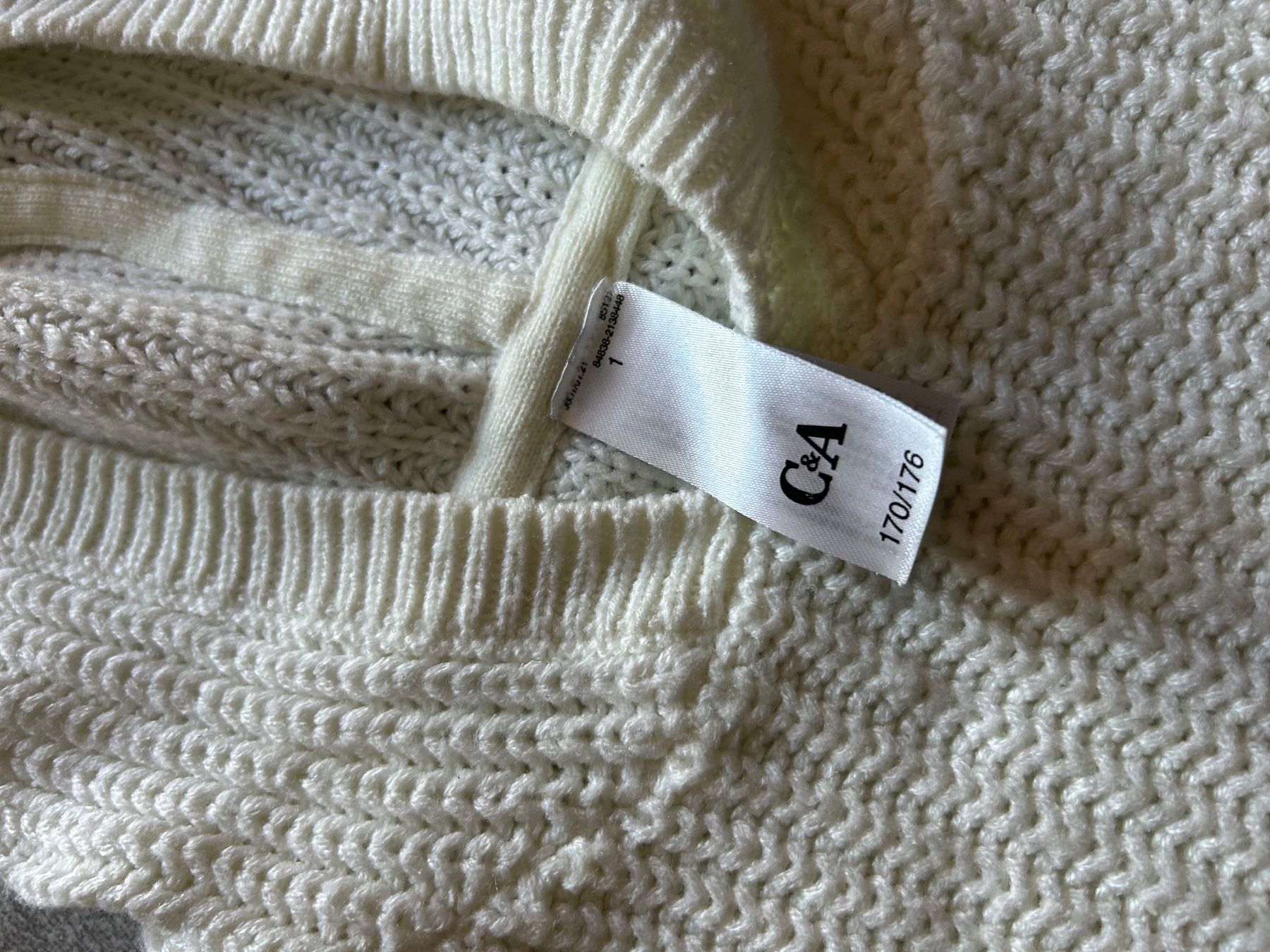 C&A Maglioni & Felpe: Pull blanc / bleu clair avec capuche  gr.170 - 176 – Usato da Arbedo venduto da nadia1973 2