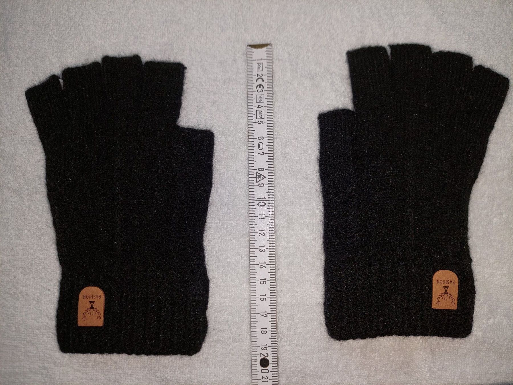 Guanti & manicotti: Fingerlose Handschuhe, schwarz – Nuovo e nell'imballaggio originale da Zürich venduto da makimakimak