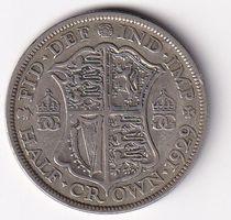 Grossbritanien half crown 1929
