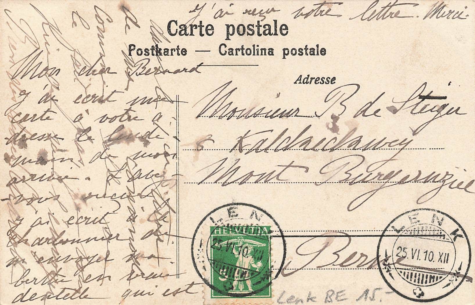 Cartes postales: Lenk (BE) An der Simme – D'occasion à Biasca par Blenio71 1