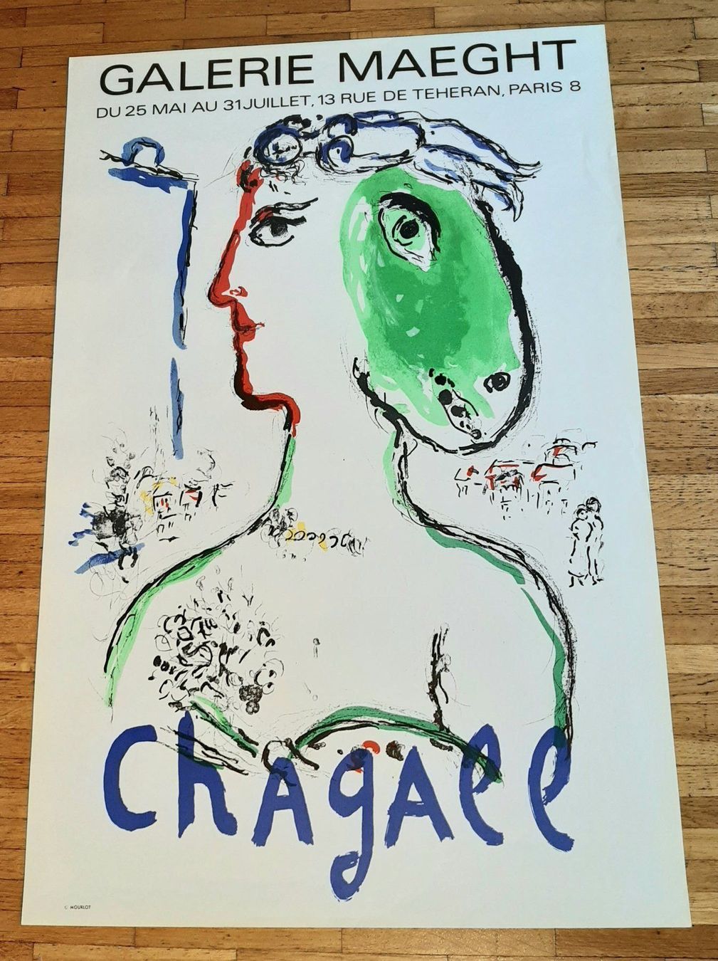 Grafica & Litografie: Rare lithographie d'après Marc  Chagall – Usato da Chêne-Bourg venduto da chsandra34