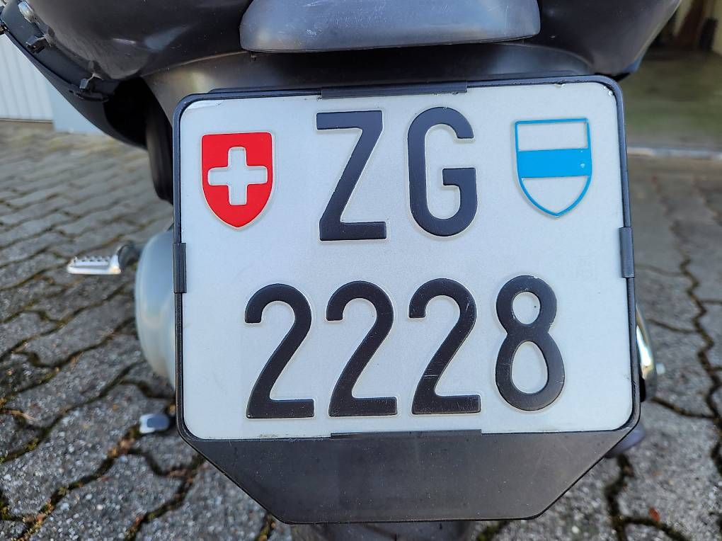 Insegne: Motorrad Kontrollschild ZG – Usato da Hünenberg venduto da hunter033