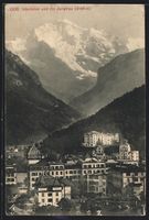 Interlaken, Teilansicht und die Jungfrau