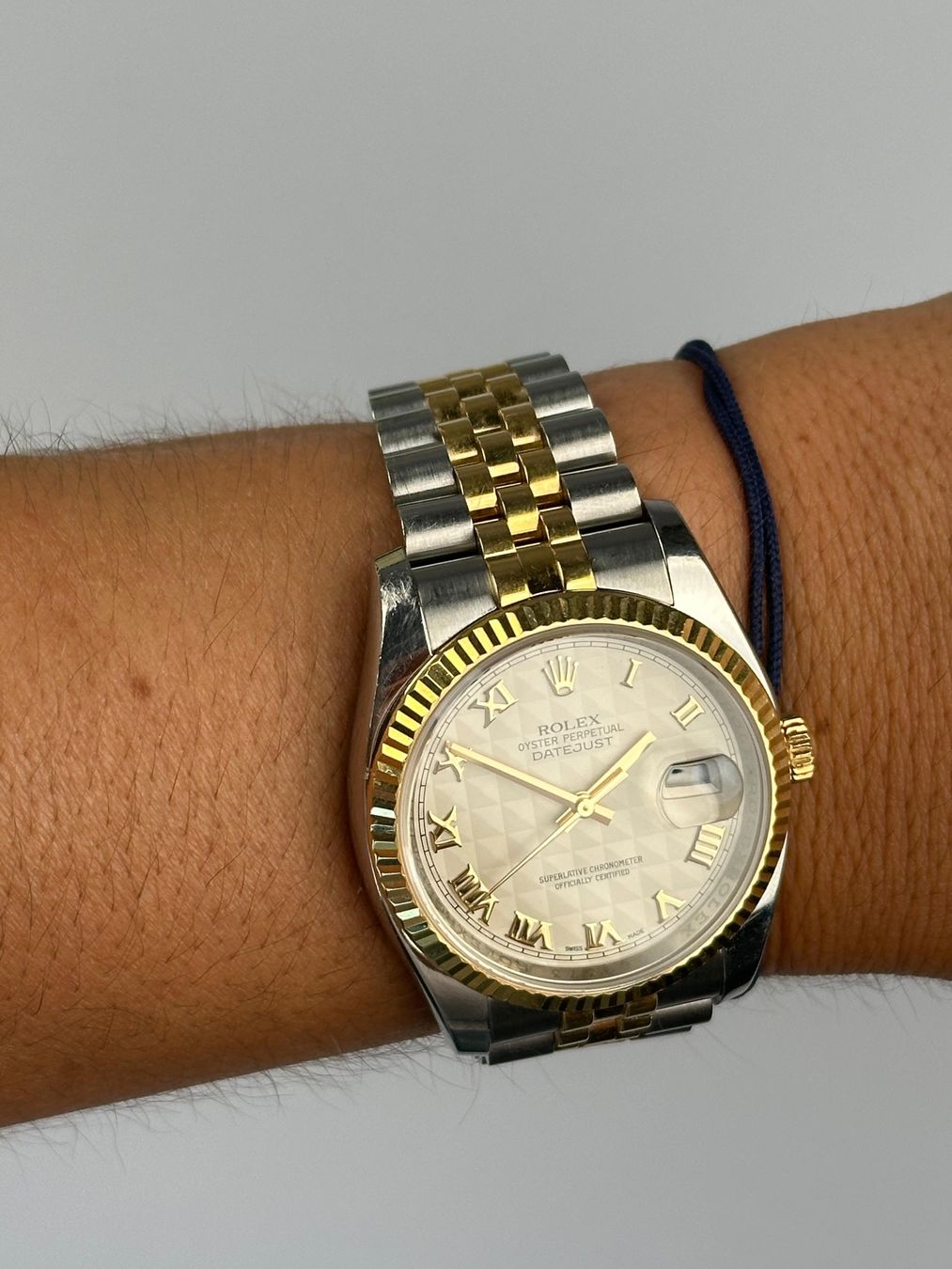 Rolex Uhren: Rolex Datejust 36mm Bicolor Ref. 116233 Pyramid Dial – Gebraucht aus St. Gallen von TrokulWatches 5