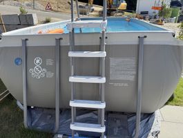 INTEX Pool Metallrahmen 274cm x 549cm x 132cm