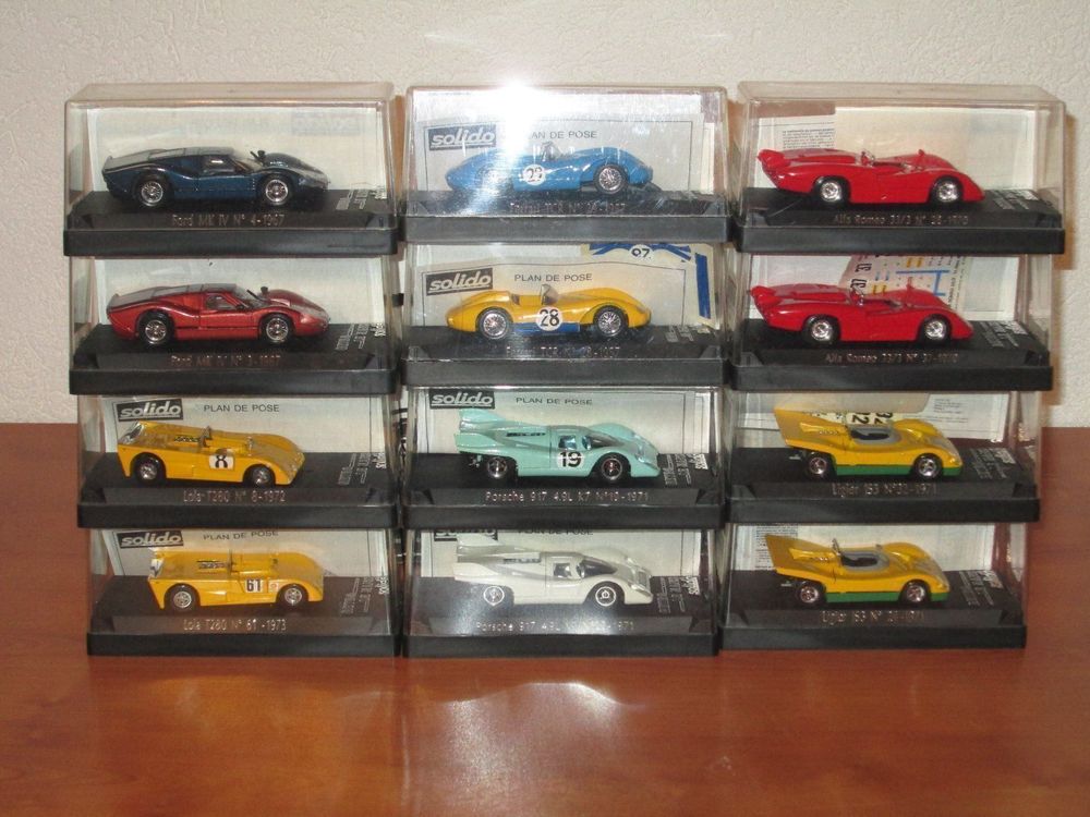 Coffret Solido Rétrospective Le Mans - 11 Voitures 1:43, Occasion