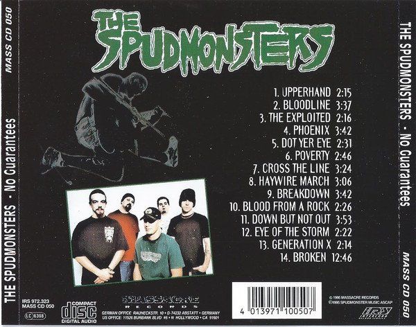 CDs: The Spudmonsters ‎– No Guarantees – Gebraucht aus St.Gallen von CD_jalamusic 1