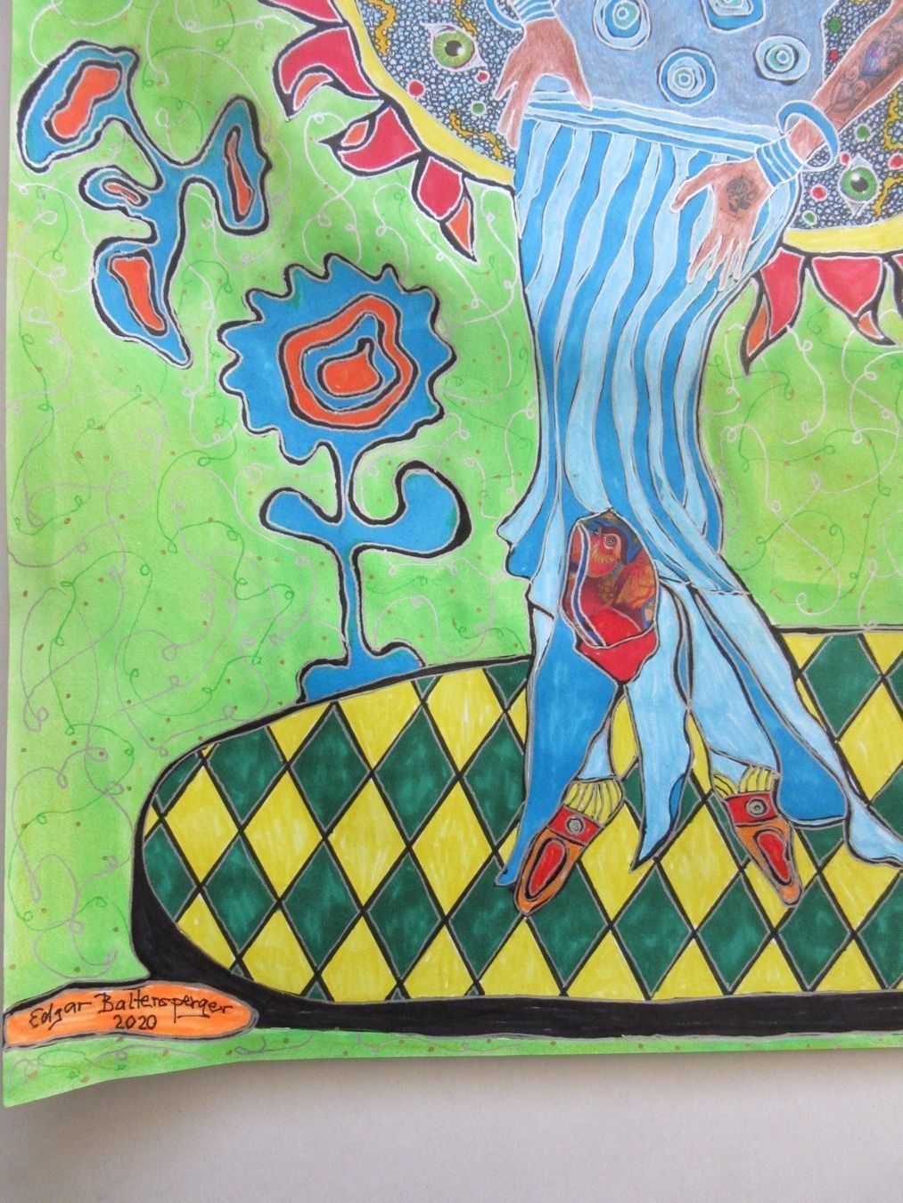 Poster & Bilder: EDGAR BALTENSPERGER ORIGINAL COLLAGE AUF FESTEM PAPIER – Gebraucht aus Gersau von grafik-kunst 3
