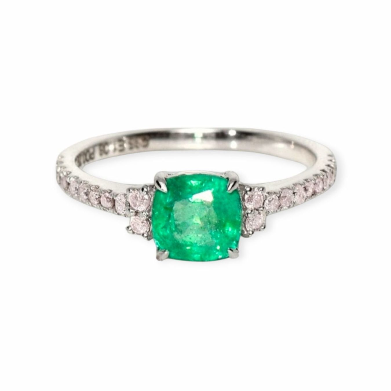 Anelli: Smaragd-Ring 14k Weissgold 1,08ct – Nuovo e nell'imballaggio originale da Illnau venduto da Juwelier_Mahler_GmbH