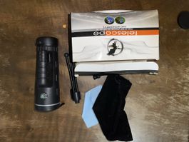 Télescope monoculaire noir neuf avec accessoires