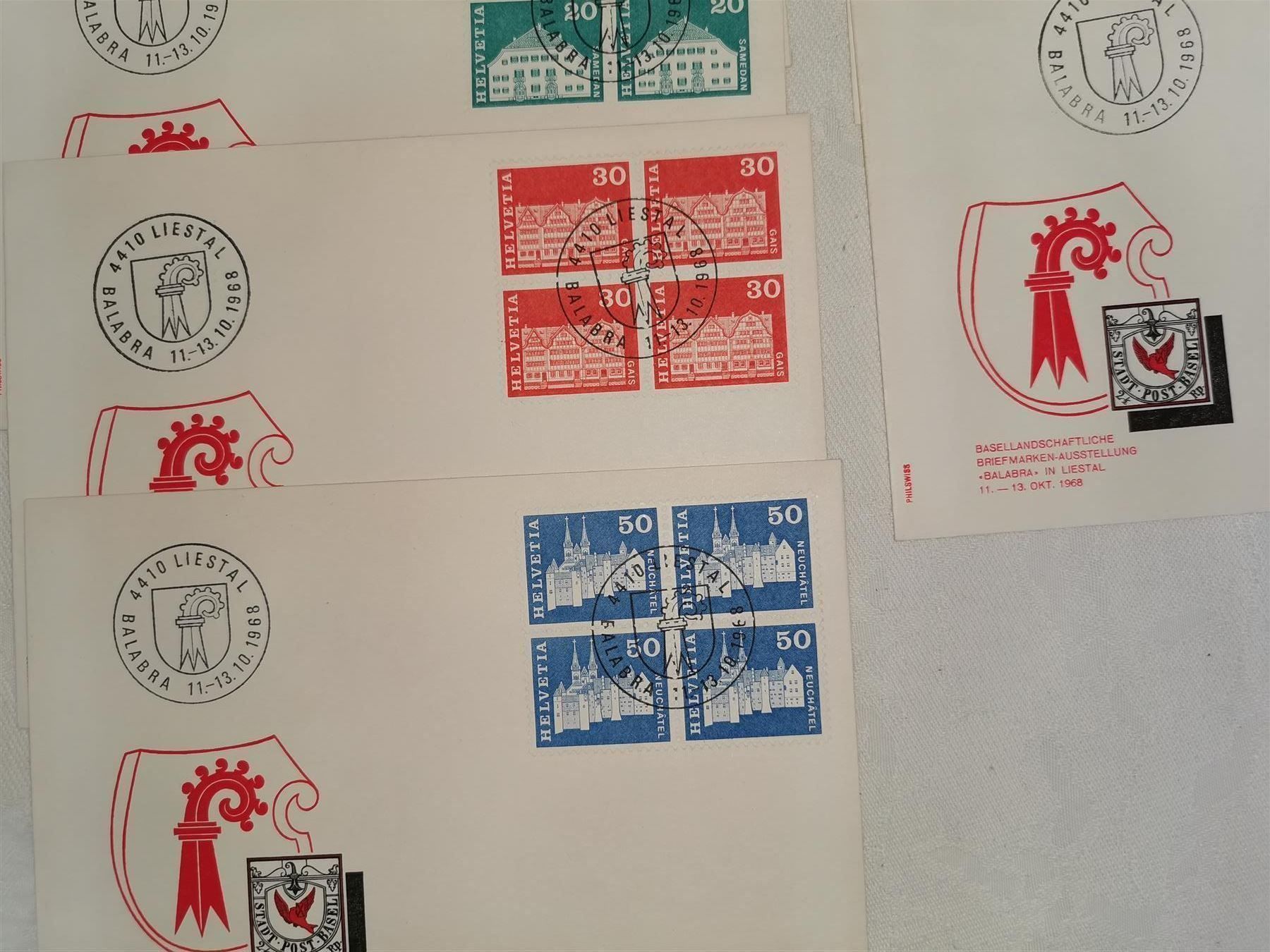 Tutti i francobolli: STEMPEL Liestal, Liestal, Liestal  !!! – Usato da Olten venduto da smiples 4